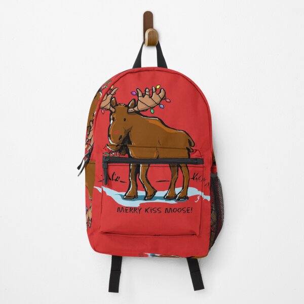 Item preview, Merry Kiss Moose! (Red) designed and sold by ElephantShoe.