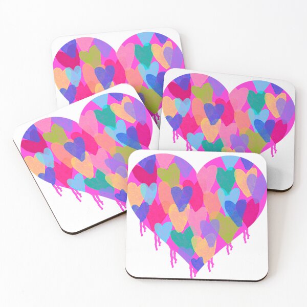 Item preview, Colorful Drippy heart designed and sold by mollsdesignss.