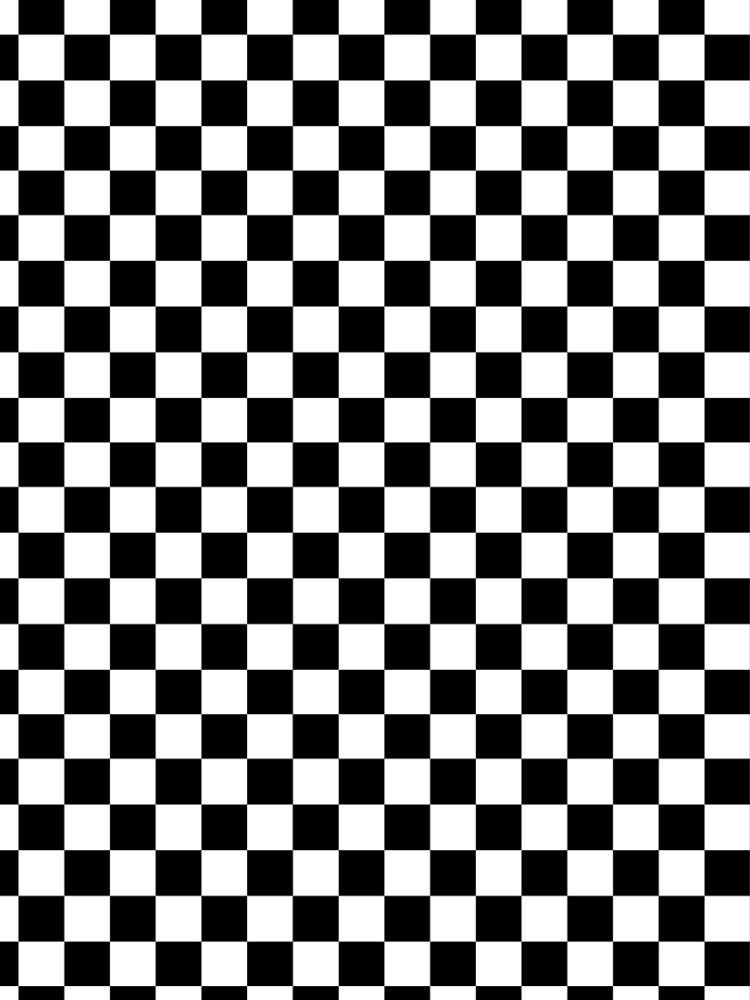 Checkered Flag. Chequered Flag. Motor Sport. Checkerboard. Pattern. WIN. WINNER.  Racing Cars. Race. Finish line. BLACK. by TOMSREDBUBBLE