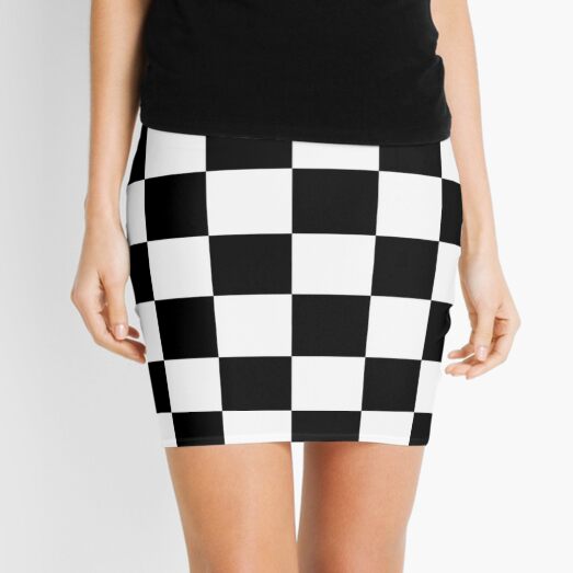 checkered racer skirt