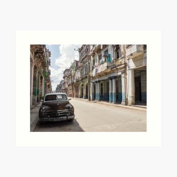 Kuba - Oldtimer - Havanna Kunstdruck