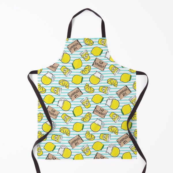 Item preview, Lemonade Stand - blue stripes designed and sold by littlearrow.