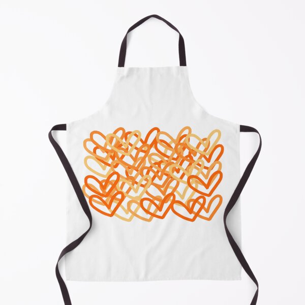 Item preview, Orange Preppy heart abstract designed and sold by mollsdesignss.