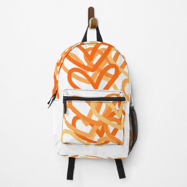 Item preview, Orange Preppy heart abstract designed and sold by mollsdesignss.