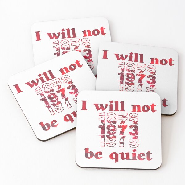 Item preview, I will not be quiet 1973 bold red designed and sold by Zevy-Darling.