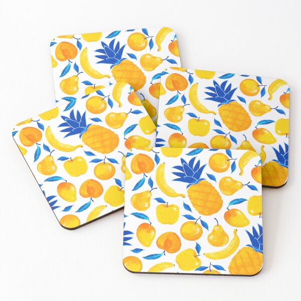 Item preview, Yellow fruits on white background designed and sold by aguayorivera.