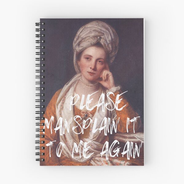 Item preview, Young Woman in Red Dress "Please Mansplain It To Me Again" designed and sold by WanderingIllust.