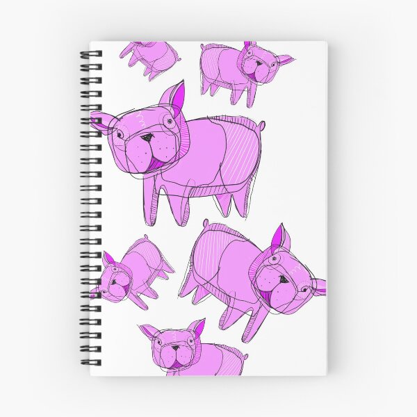 Item preview, French pink bulldog designed and sold by shewo.