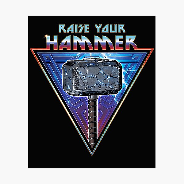 Item preview,  Love and Thunder Mjölnir Raise Your Hammer designed and sold by Unknown91.