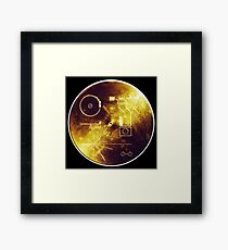VOYAGER, Space, Golden Record, Spacecraft, Message to Aliens Framed Print