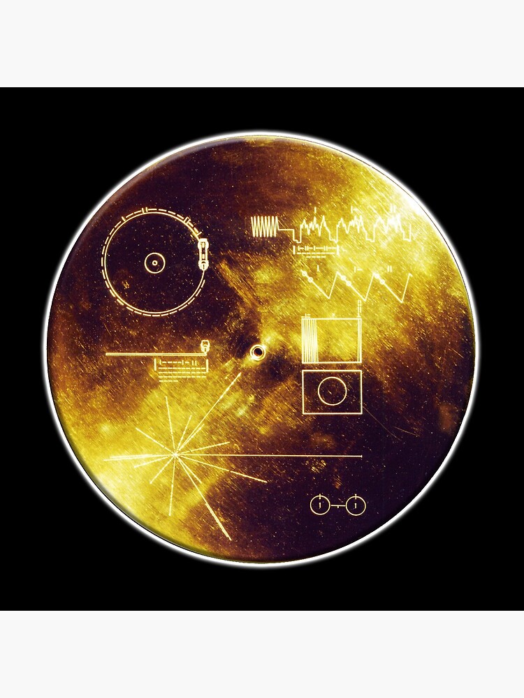 VOYAGER. Space, Golden Record, Spacecraft, Message to Aliens. by TOMSREDBUBBLE