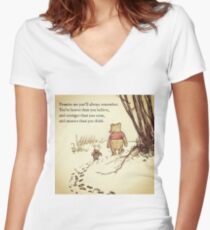 You Are BRAVE Women's Fitted V-Neck T-Shirt