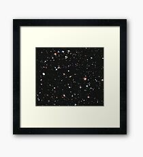 Hubble, COSMOS, Nasa, Extreme Deep Field image, space, constellation, Fornax Framed Print