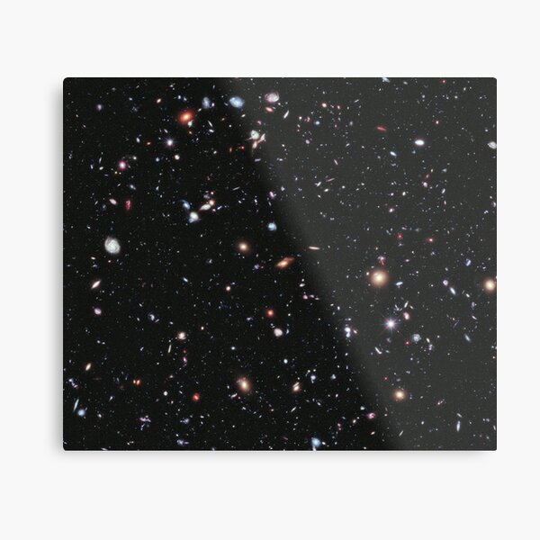 THE COSMOS. HUBBLE. Nasa, Extreme Deep Field image, space, constellation, Fornax. Metal Print