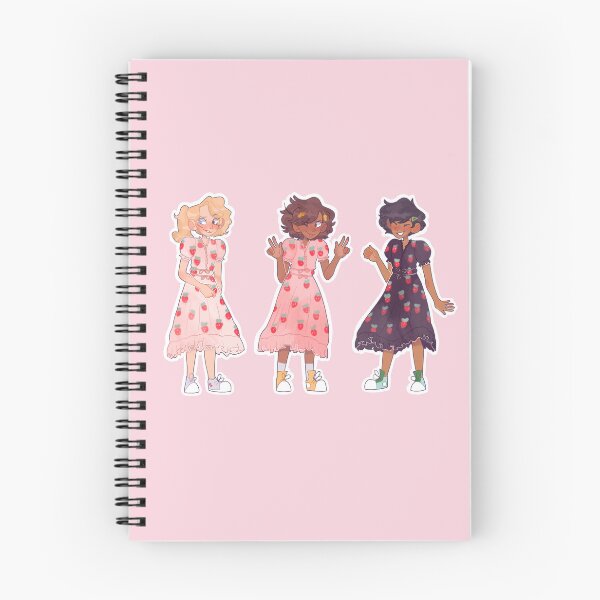 Item preview, Calamity Trio in Strawberry Dresses designed and sold by datapancakes.