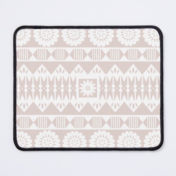 Item preview, Fijian Masi 2 - Beige and White designed and sold by lolomastudio.
