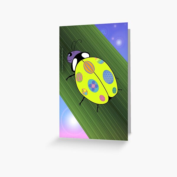 Easter Ladybug Greeting Card