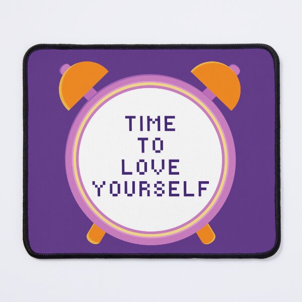 Item preview, time to love yourself alarm clock designed and sold by indie cottage.