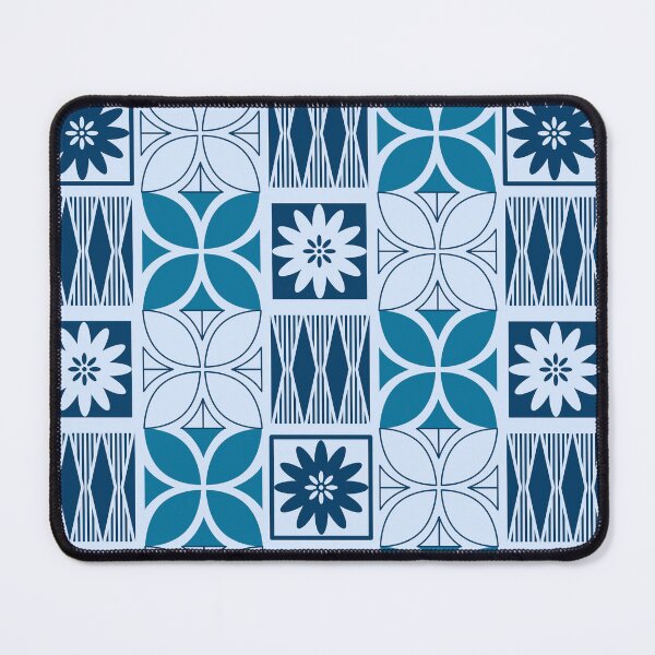 Item preview, Pasifika Marawalesi Pattern - Blue Flowers designed and sold by lolomastudio.