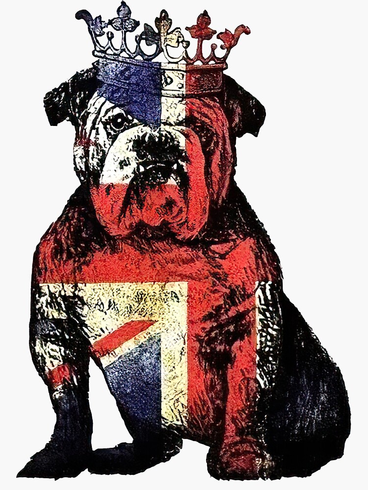 "Queens Platinum Jubilee dog flag" Sticker by LaylaaJackson Redbubble