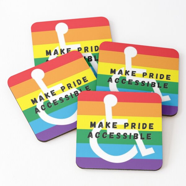 Item preview, Make pride accessible designed and sold by Dark Moon Art Studio.