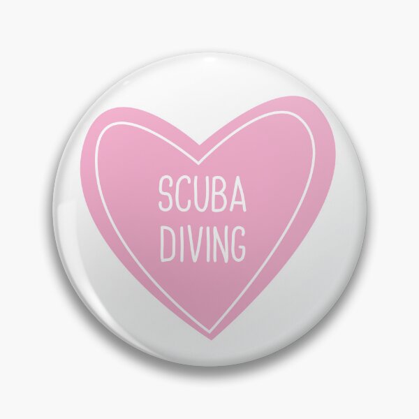 Item preview, Scuba Diving Heart designed and sold by teesaurus.