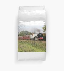 tornado steam train Duvet Cover