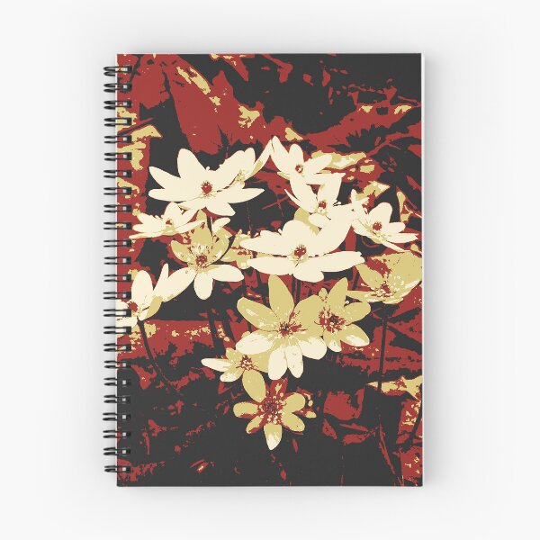 Artikelvorschau, Diese scharf gelappten Hepatica-Blüten kreieren ein atemberaubendes Design! entworfen und verkauft von SketchViews.