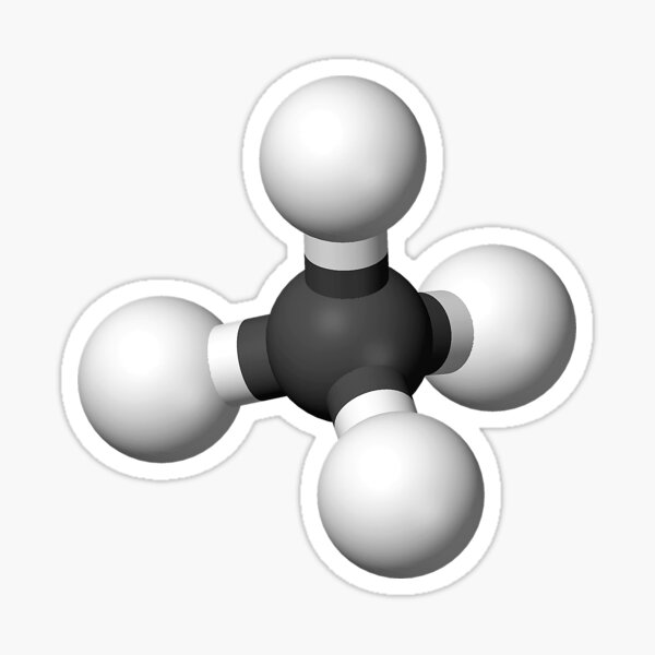 Item preview, Methane Chemical compound CH4 designed and sold by JoAnnFineArt.