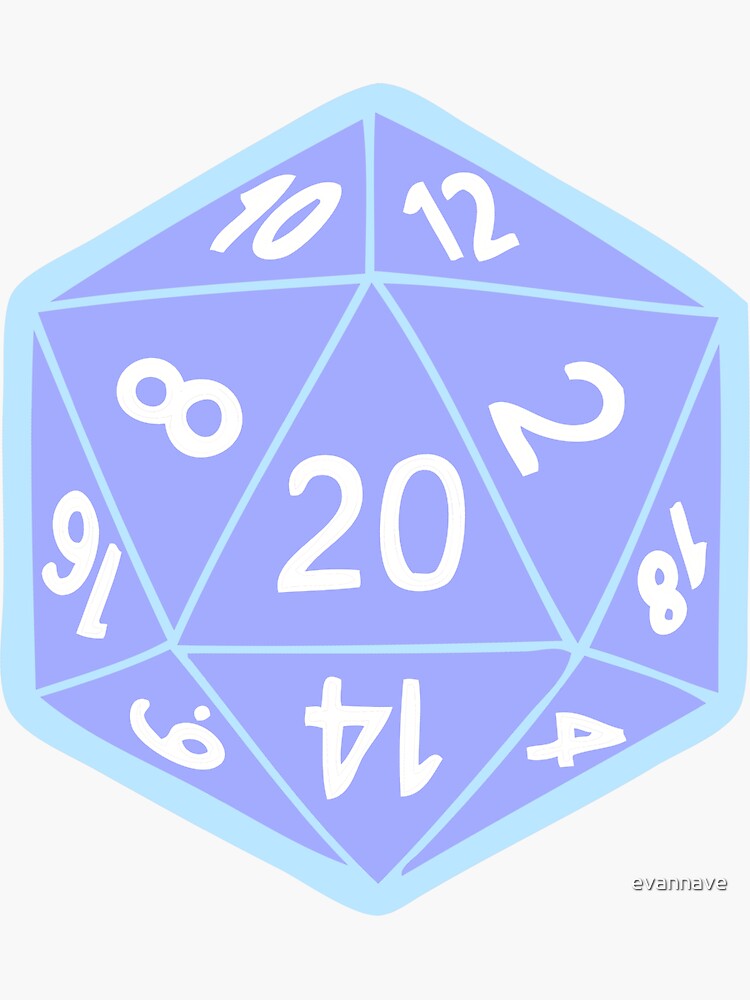 Twenty Sided Dice Pattern in Pastels by evannave