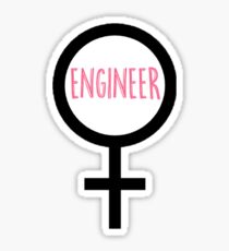 Women Engineer Sticker