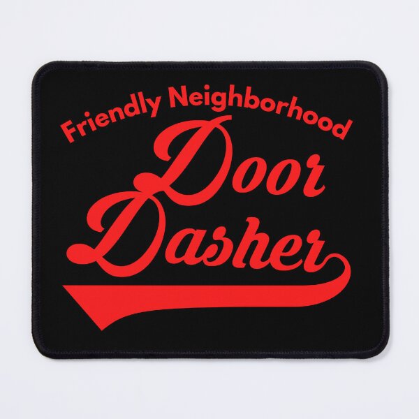 Item preview, Retro Friendly Neighborhood Door Dasher Red Font | Food Driver Service Appreciation designed and sold by deliverylife.