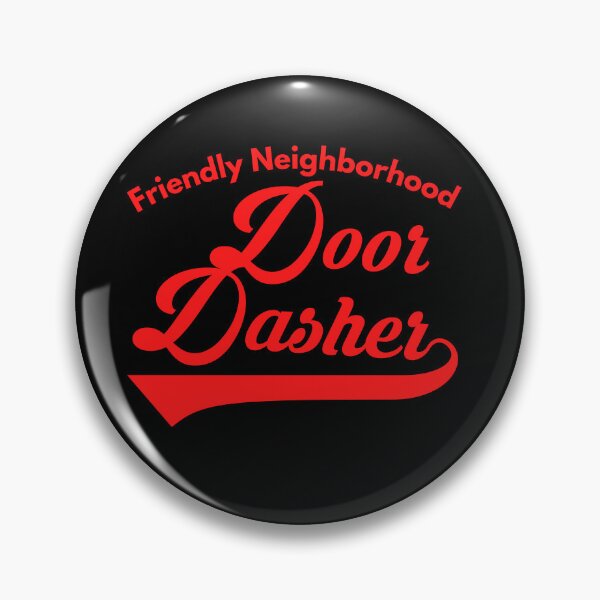 Item preview, Retro Friendly Neighborhood Door Dasher Red Font | Food Driver Service Appreciation designed and sold by deliverylife.