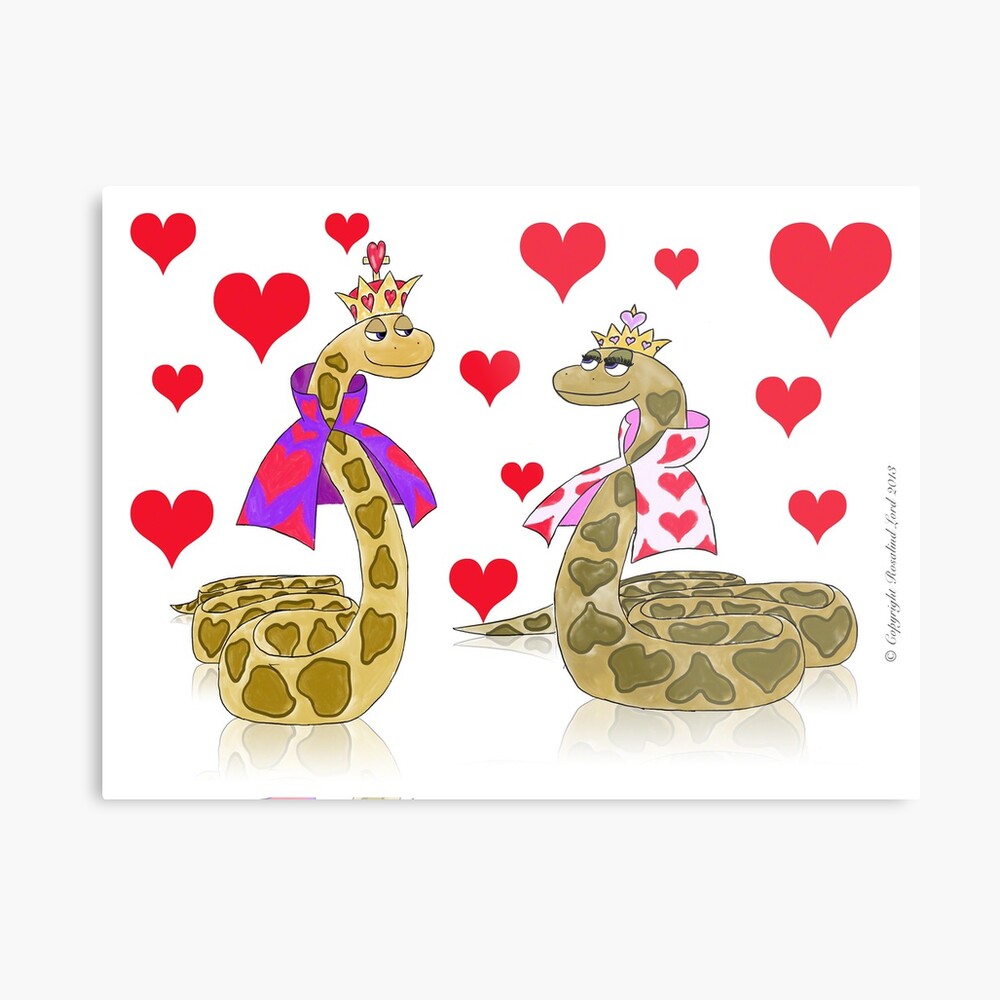 Snake King and Queen of Hearts