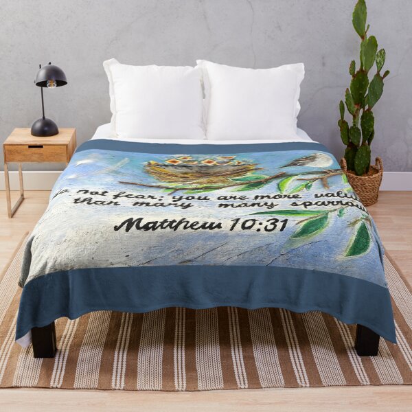 Item preview, Mathew 10:39 Do not fear bird's nest sparrow sign designed and sold by Stephanie Skeem.