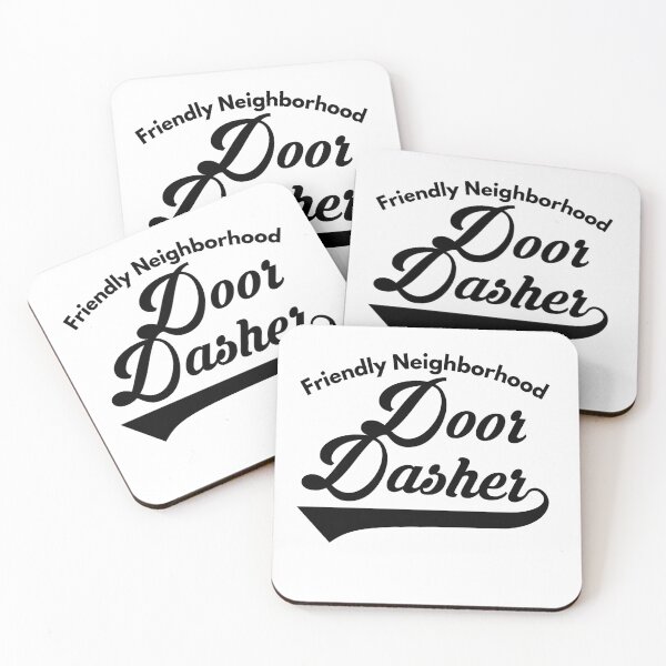 Item preview, Retro Friendly Neighborhood Door Dasher Black Font | Food Driver Service Appreciation designed and sold by deliverylife.