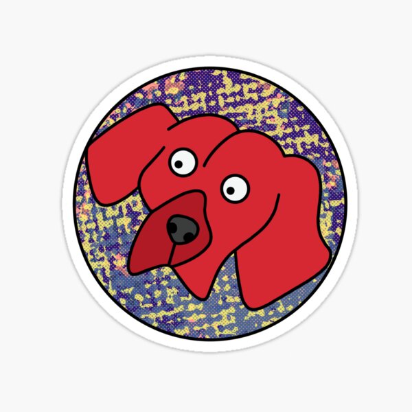 red Dog Logo Sticker For Sale By LeahHaas Redbubble red-dog-logo-sticker-for-sale-by-leahhaas-redbubble