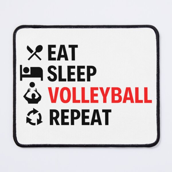 Item preview, Eat Sleep Volleyball Repeat | Funny Volleyball Quote designed and sold by chetan786.