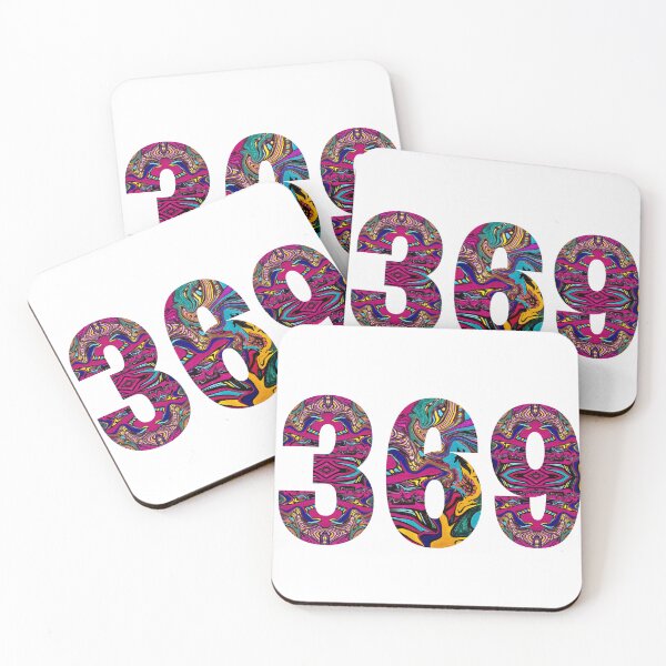 Item preview, Tesla magic manifesting numbers in a brilliant psychedelic liquid design.  designed and sold by Mary Egan.