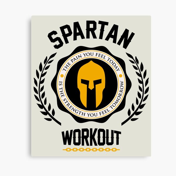 Spartan Workout Motivation Canvas Print