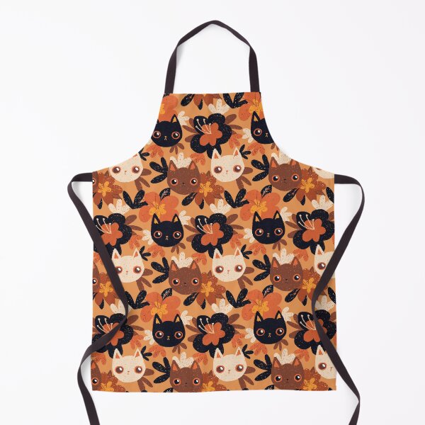 Item preview, Orange Floral cat  designed and sold by frumpybuncrafts.