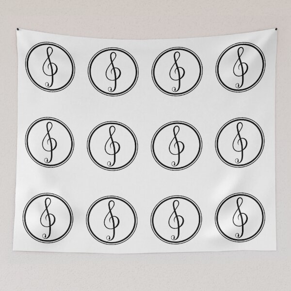Item preview, Treble Clef - Music Notation - Musician designed and sold by JourneyCreative.
