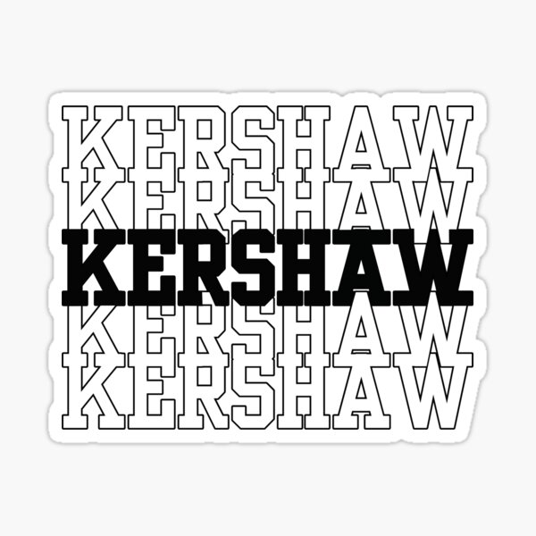 Clayton Kershaw Jersey Mesh Sticker for Sale by jakehutson3