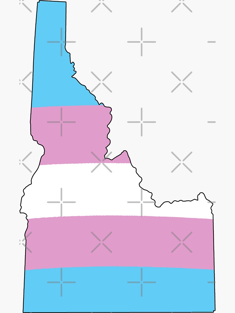Thumbnail 3 of 3, Sticker, Idaho Trans Pride designed and sold by Gayesthetic.