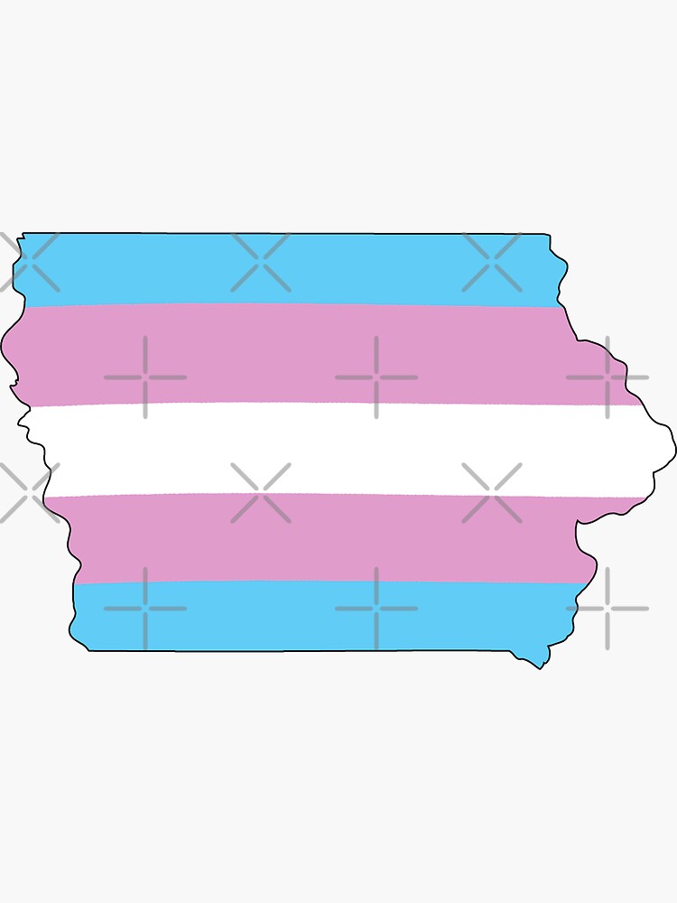 Thumbnail 3 of 3, Sticker, Iowa Trans Pride designed and sold by Gayesthetic.