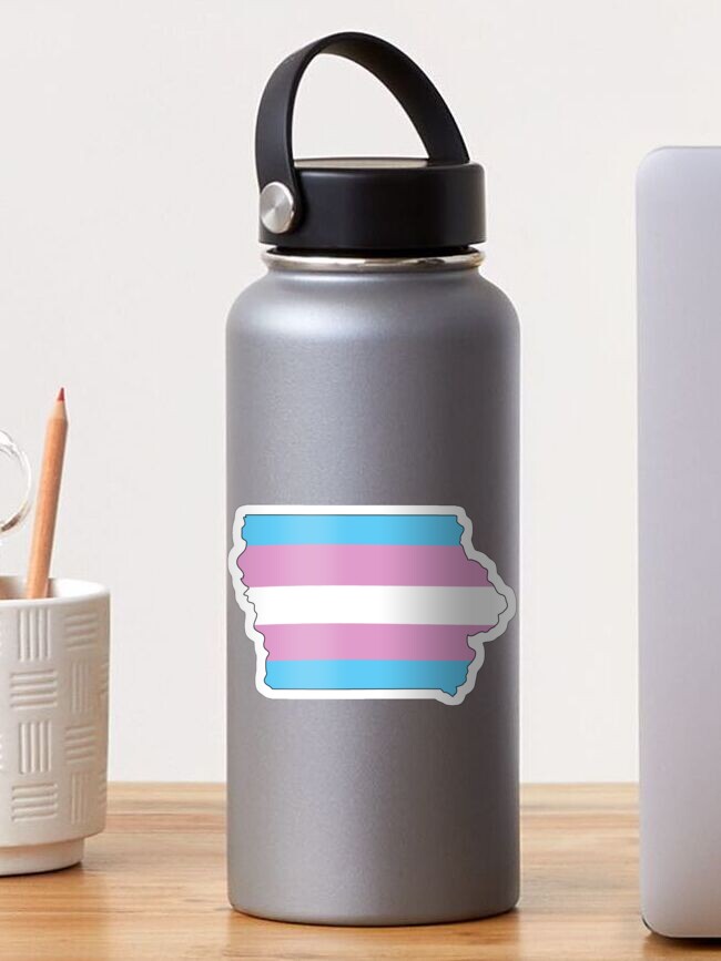 Thumbnail 1 of 3, Sticker, Iowa Trans Pride designed and sold by Gayesthetic.