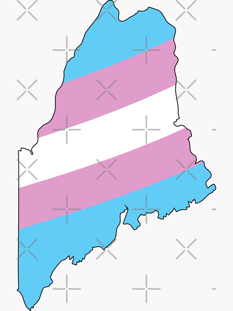 Thumbnail 3 of 3, Sticker, Maine Trans Pride designed and sold by Gayesthetic.