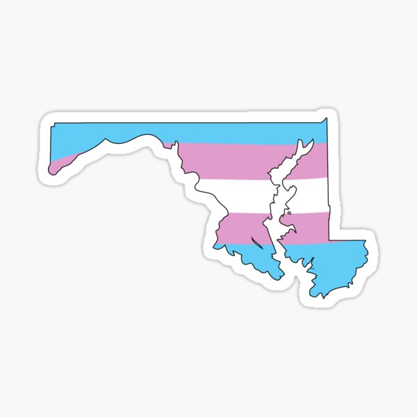 Maryland Trans Pride Sticker