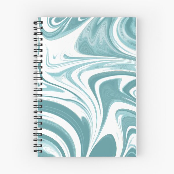 Item preview, Turquoise and white Liquid Marble Texture  designed and sold by MamineShop.