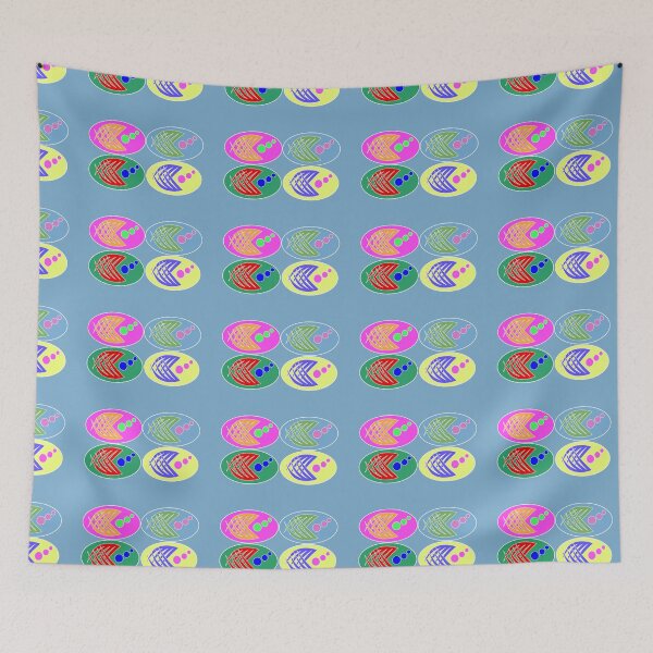 Item preview, Abstract Multi-Color Fish Sticker Pack designed and sold by ThisNThatImages.